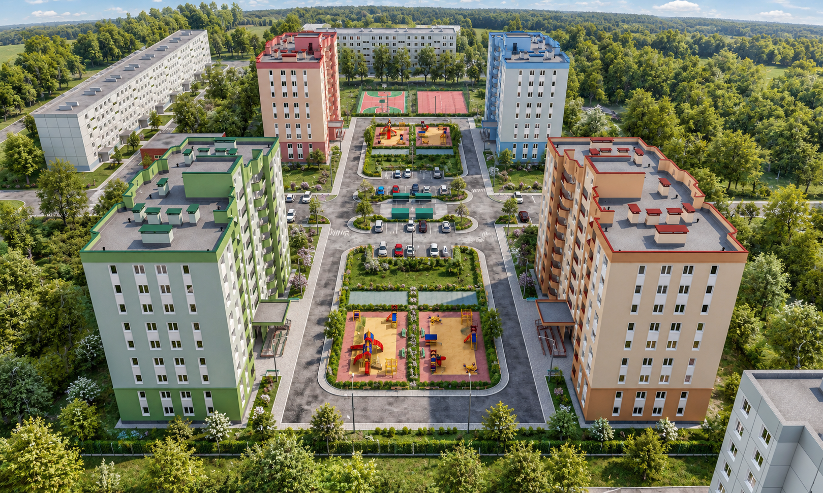 Многоэтажная жилая застройка — 5